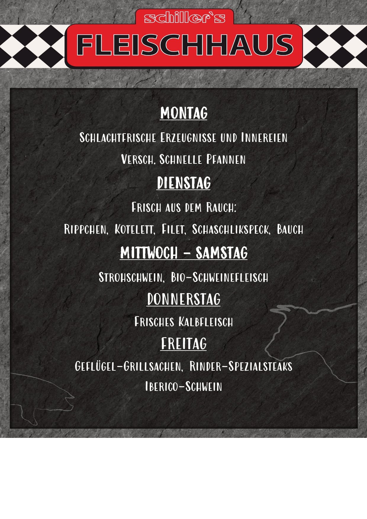 Fleischhaus ständiges Wochenangebot